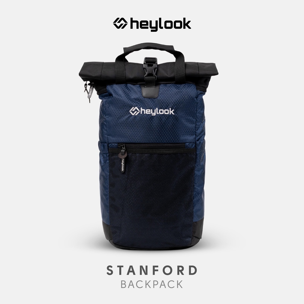 HEYLOOK Project - Tas Ransel Laptop STANFORD Backpack Pria Wanita Tas Leptop 14-16 inch Tas Sekolah Perempuan Tas Kuliah Kerja Travelling Cowok Terbaru