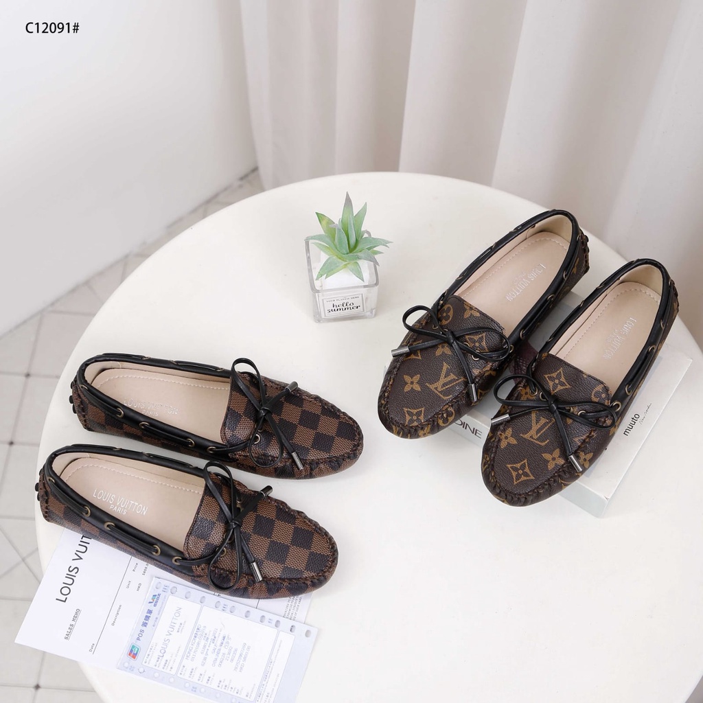 LV Louis Vuitton c12091 Gloria Flat Loafers