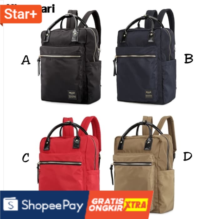 Merah Tas Himawari Original H6862 Backpack 2 in 1 Ransel Tenteng  Cuci Gudang Terlaris