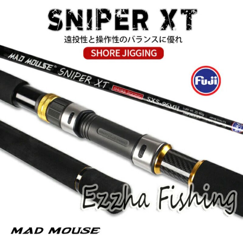 Japan Shorejig Mad Mouse Sniper XT 96H/96MH- PE2-5/PE 1-3 |l JigWeight 50-120 grm /20-80grm_15Kg