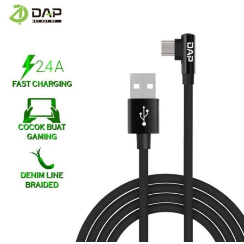 Kabel Data Gaming DAP D-L02M USB Micro Kabel Charger Gaming DAP D-L02M Micro Kabel Casan Gaming DAP D-L02M USB Android Micro Original