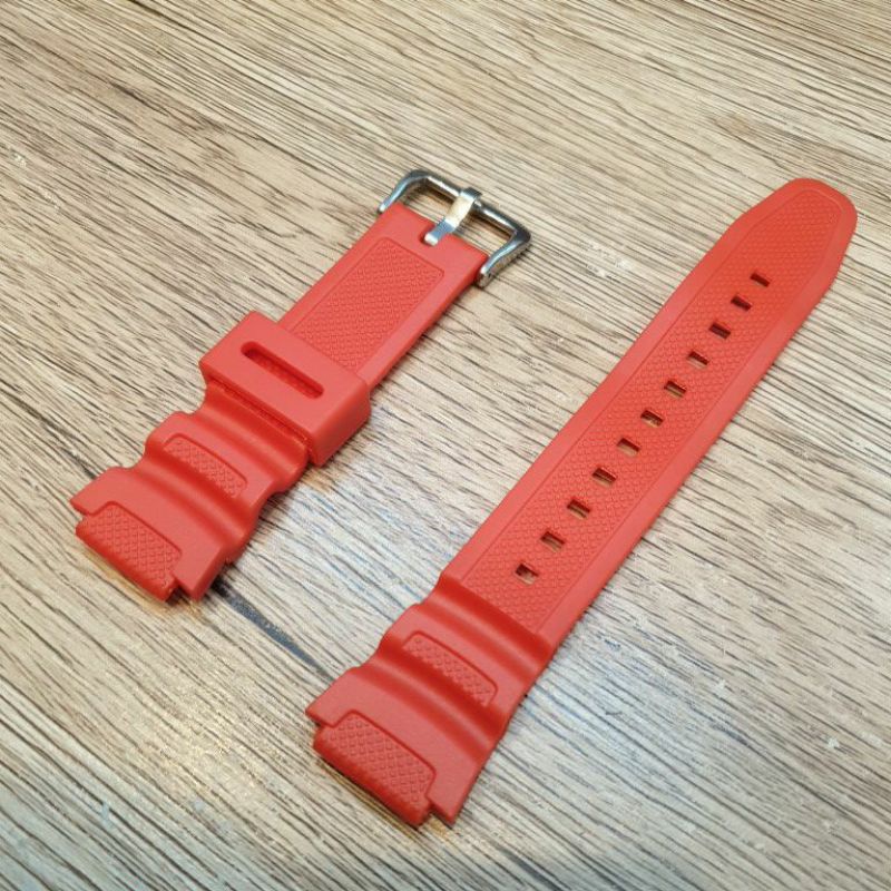 GS 31 Strap tali jam tangan SKMIE 1299 RUBBER HITAM, HIJAU MERAH ORIGINAL