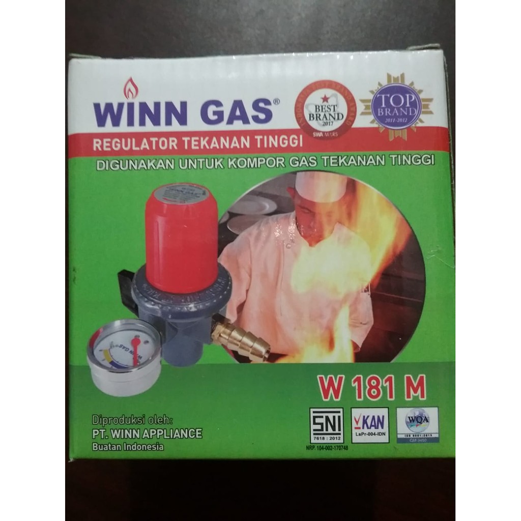 Winn Gas - Regulator + Amper Winn W181M Kompor Gas Tekanan Tinggi