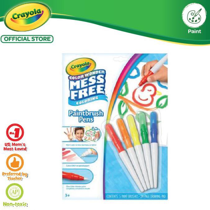 

Sale! Crayola Color Wonder Mess Paintbrush Pens Murah