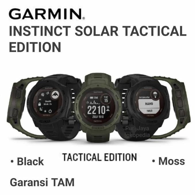 Garmin Instinct Solar Tactical Jam Tangan Smartwatch GPS Outdoor Watch