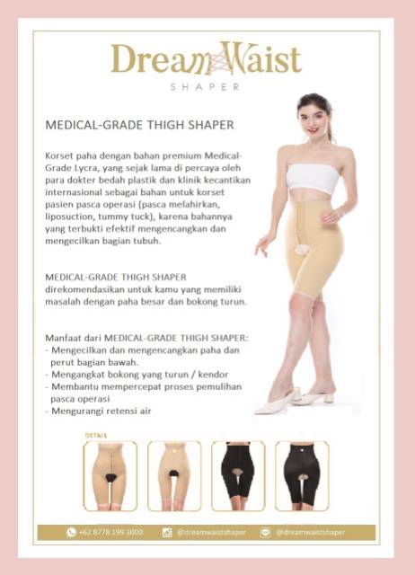 KORSET PAHA PREMIUM : MEDICAL-GRADE THIGH SHAPER