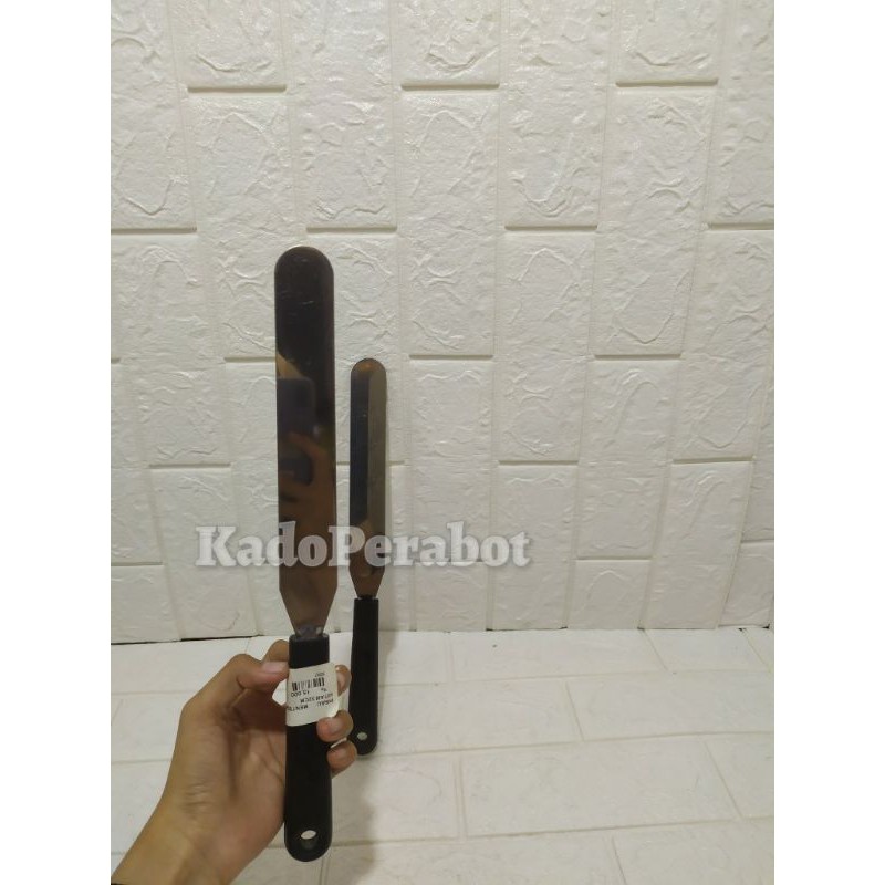 pisau mentega gagang hitam 32cm - pisau oleh selai- pisau oles roti