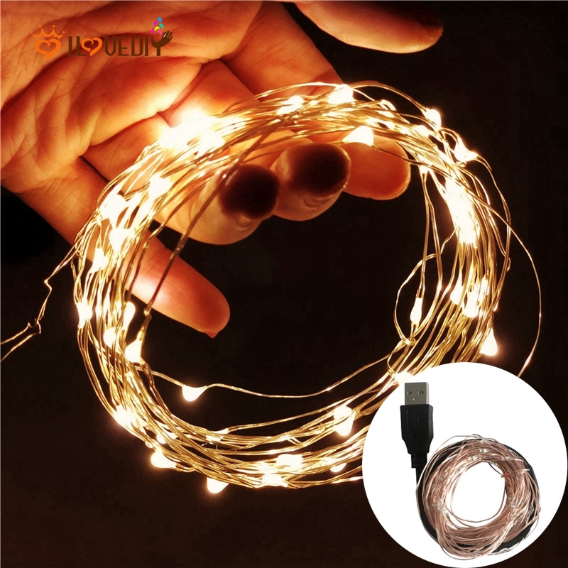 Lampu Tumblr Led Panjang 2m 3m 5m 10m Tenaga Usb Anti Air Untuk Dekorasi Indoor/Outdoor