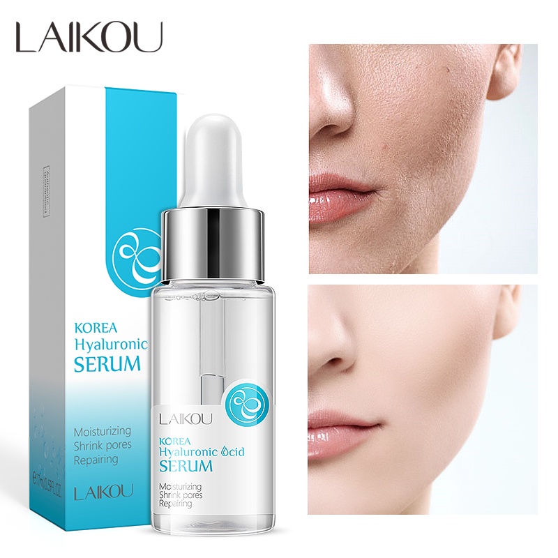 LAIKOU Hyaluronic Acid Serum Melembapkan Menghilangkan Bintik Hitam Memperbaiki dan Melembutkan Kulit 17ML