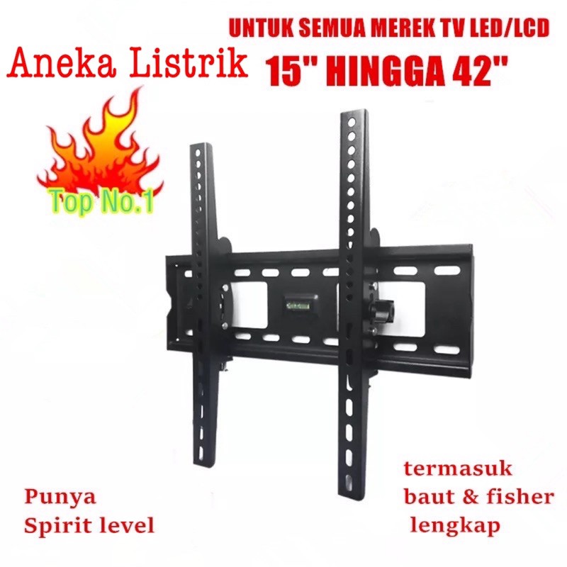 BRACKET TV LED LCD 14-39 INCH WATERPAS / BRAKET TV BERKUALITAS / TAMA BRACKET TV LED LCD 14-39 INCHI