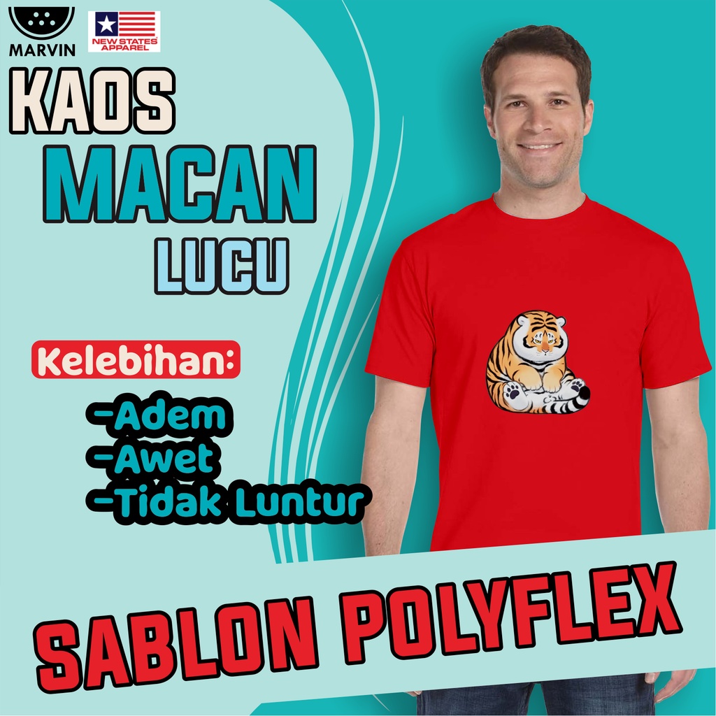 kaos macan lucu / kaos macan / kaos murah