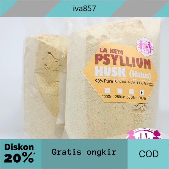 

PROMO Psyllium Husk halus/fine@1kg GRATIS ONGKIR