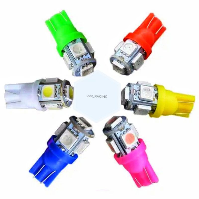 Lampu Sen Colok Jagung 5 Mata LED T10