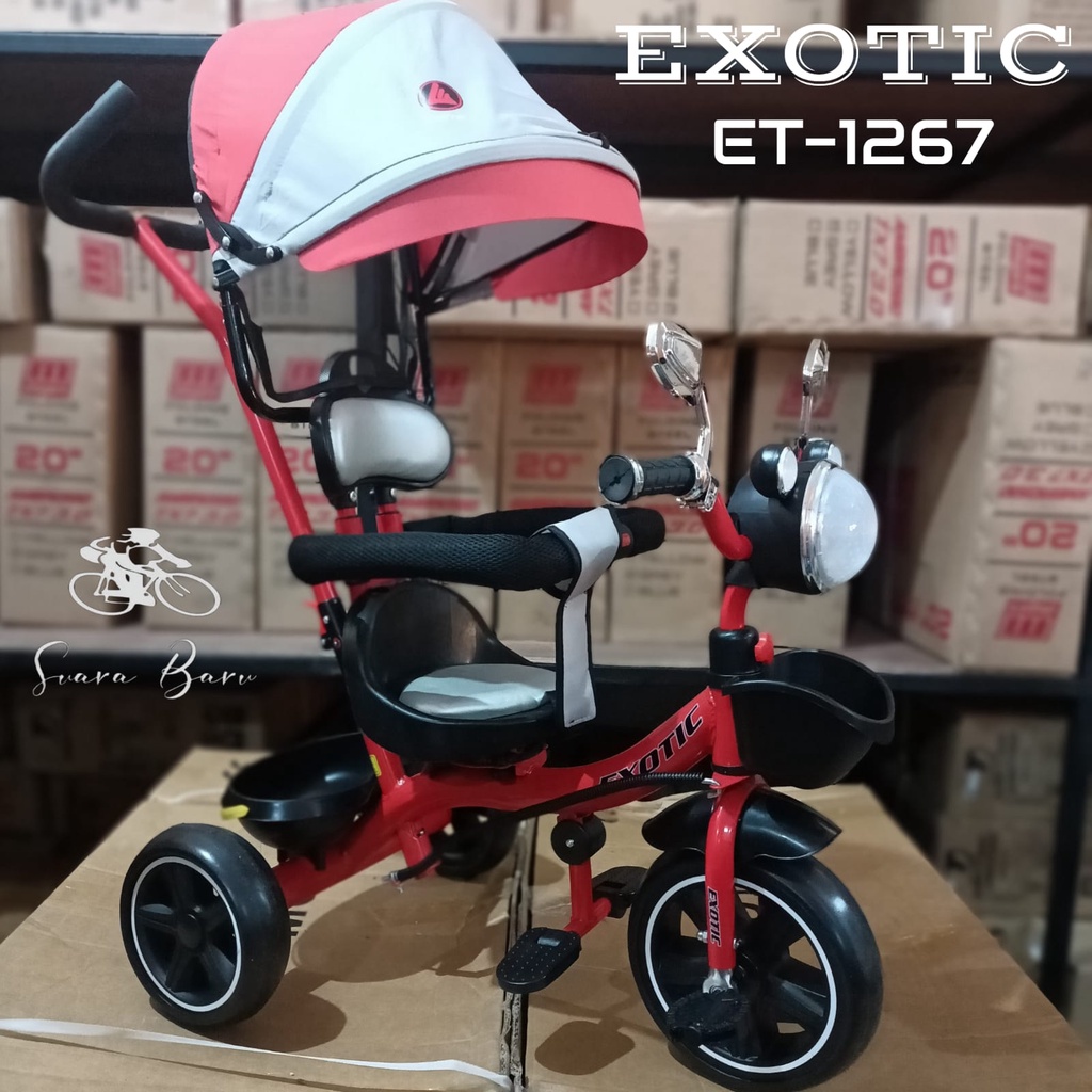 Sepeda Roda Tiga Anak Tricycle EXOTIC ET 1267