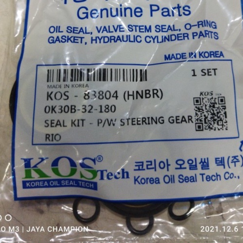Dijual Seal kit power steering kia rio Limited