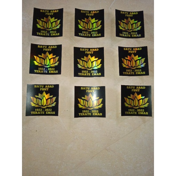 

setiker psht terate emas printing hologram[ 6×6cm]