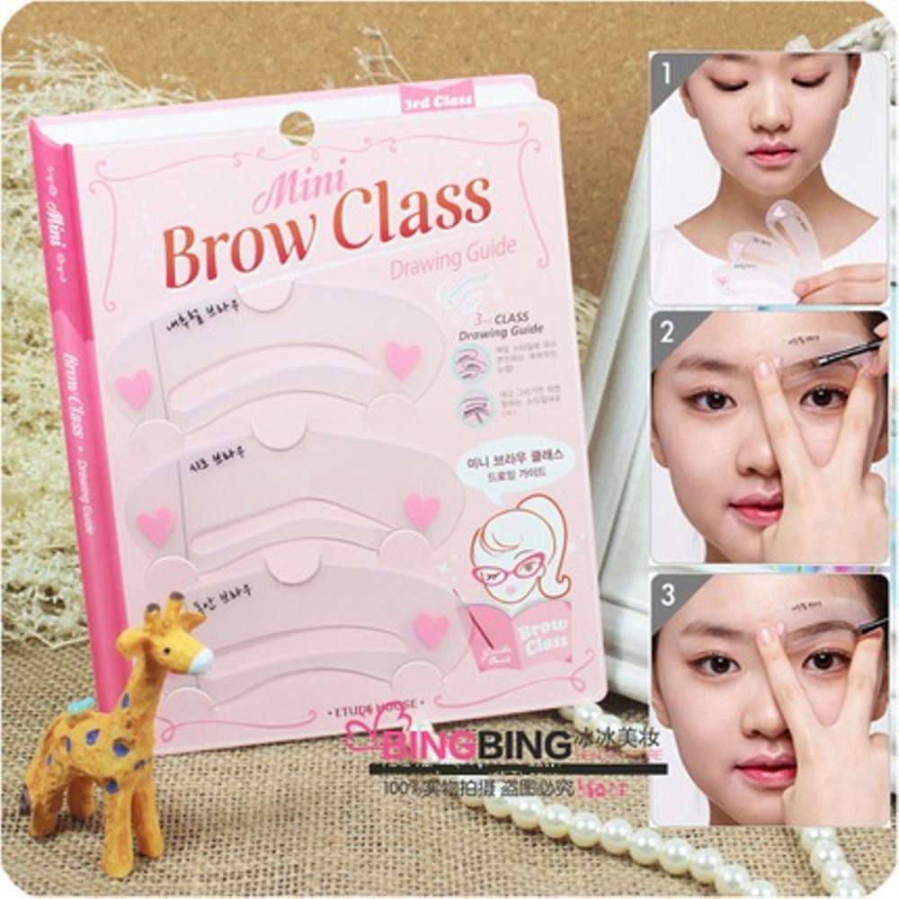 Cetak Alis Mini Brow Class Cetakan Alis isi 3 Bahan Bagus