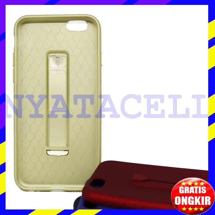 ACC HP CASE SMART GRIP GALENO IPHONE 6 SOFTCASE RUGGED STAND ALUMOR RUBBER