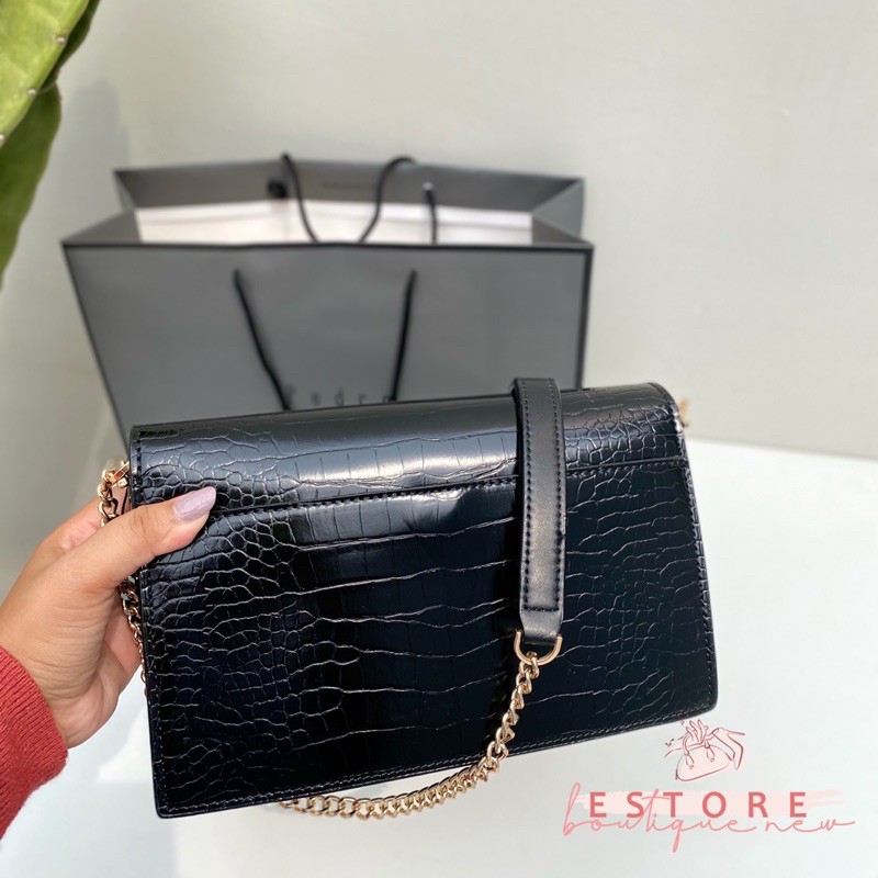 Tas Terbaru Wanita Croco Leather Crossbody