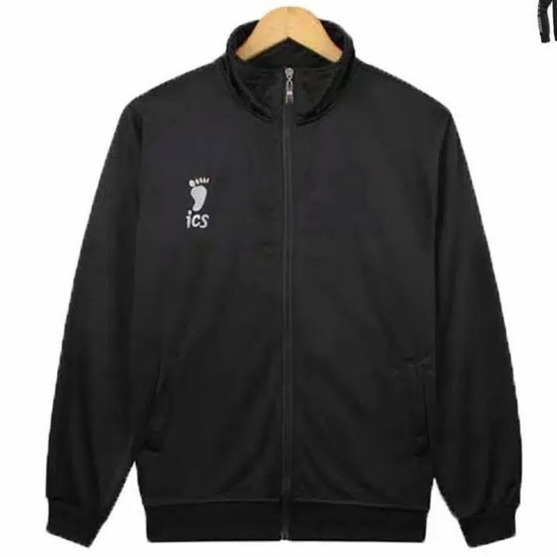 Jaket Hoodie Zipper Anime haikyuu Ics Logo Kanan