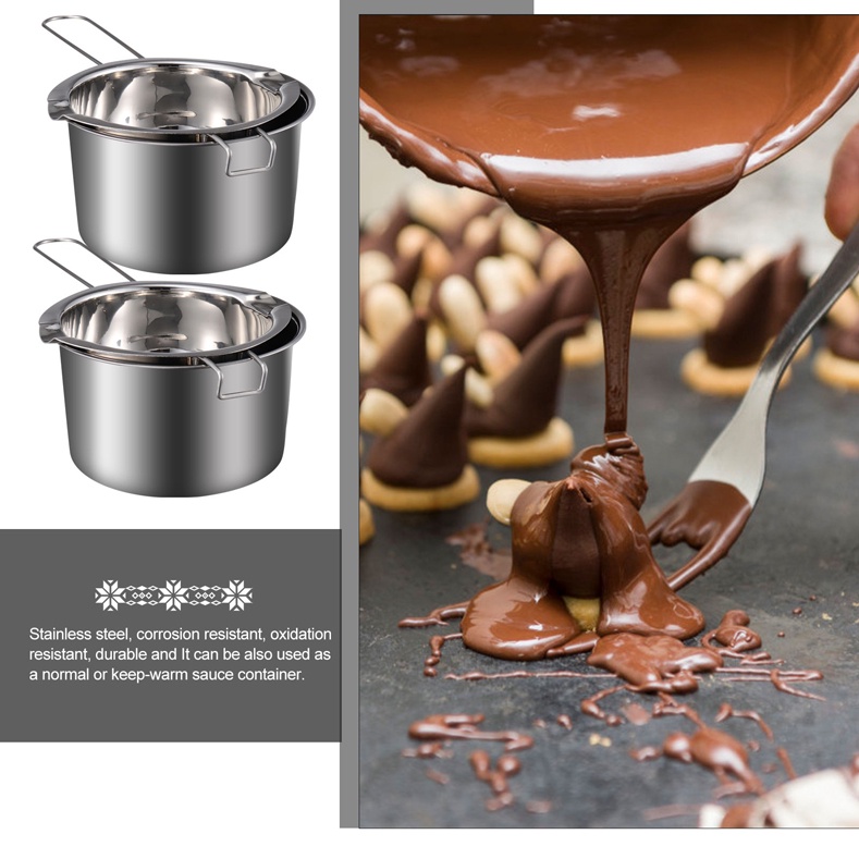 Melting pot 1 set 400ml/chocolate melting pot/Panci leleh coklat keju