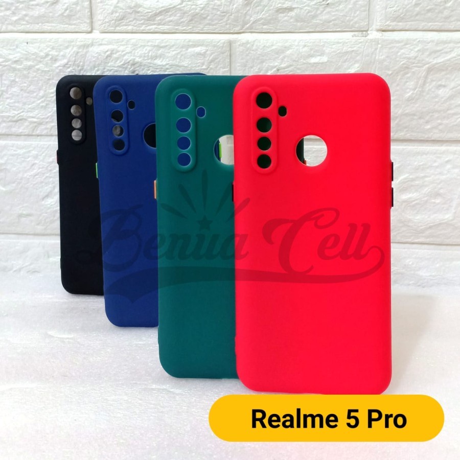 CASE MACARON BABY SKIN PROTECT CAMERA REALME 5 PRO SOFTCASE - GA