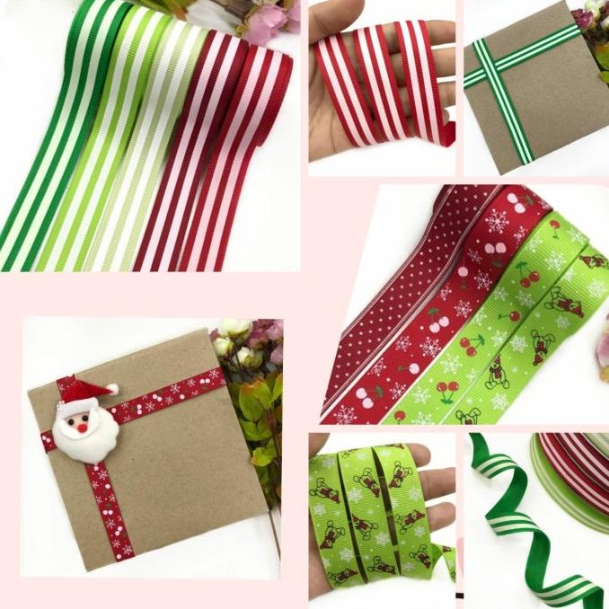 

1 METER - 1.6 CM PITA GROSGRAIN MOTIF GARIS | MOTIF CHERRY | MOTIF NAT