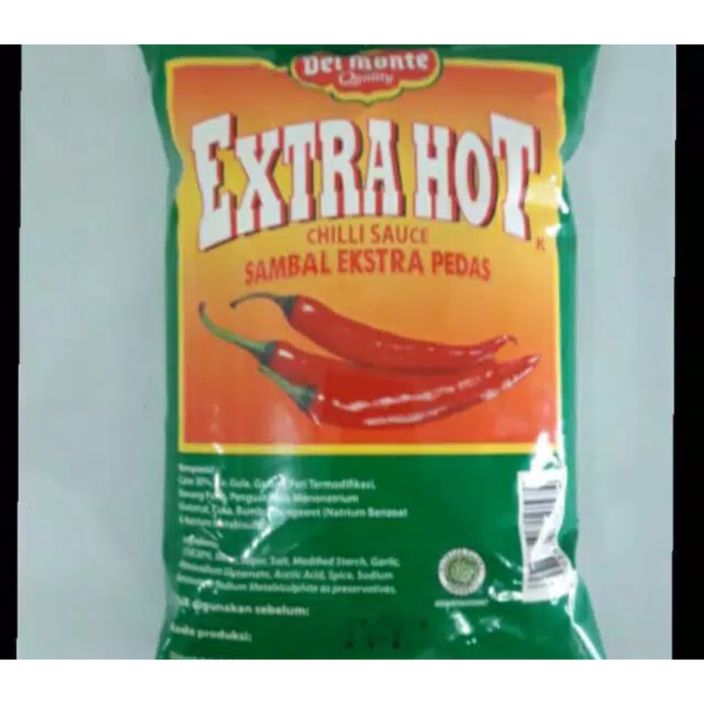 

Delmonte saus extra hot Chili pouch 1 kg