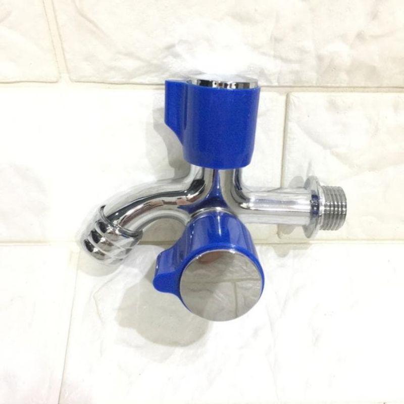 PAKET HAND SHOWER KAMAR MANDI GRATIS KERAN CABANG 2 LOBANG - SHOWER MANDI KOMPLIT BAGUS