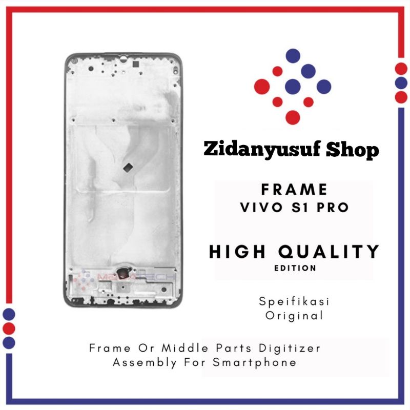 FRAME LCD TULANG LCD VIVO S1 PRO TATAKAN DUDUKAN LCD ORIGINAL