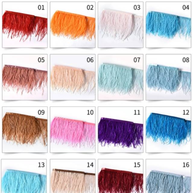 (10cm) Bulu Ostrich Eceran Ostrich Feather