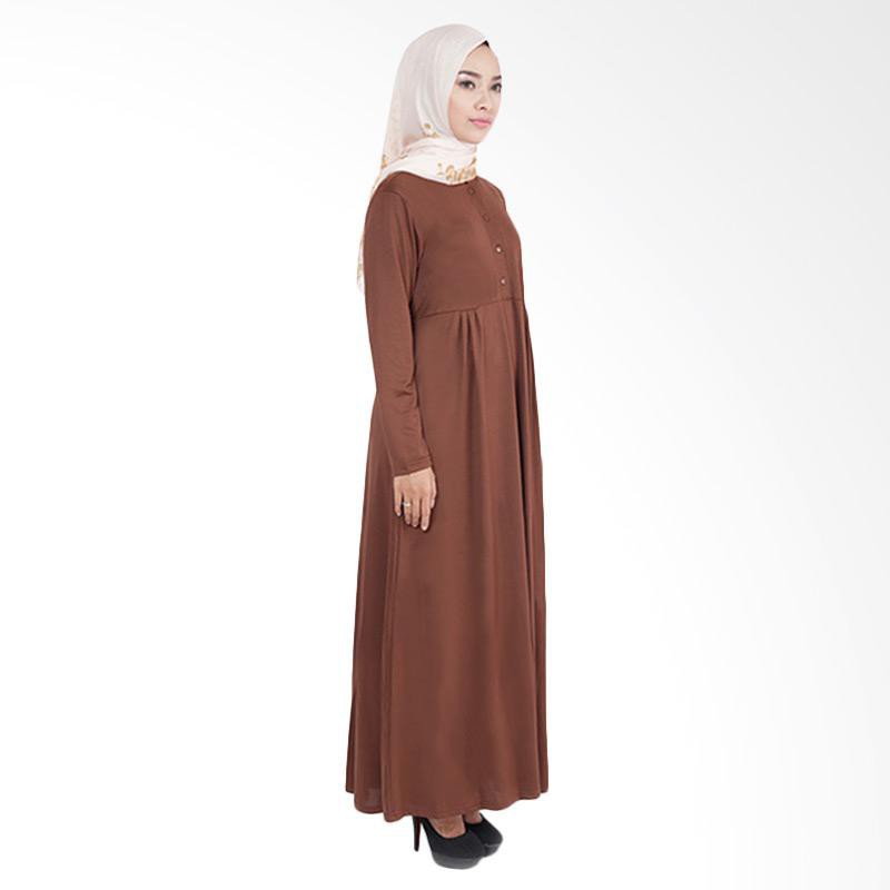 ELZATTA GAMIZ ZANIA BUSUI COKLAT TUA 706 / GAMIS ELZATTA / GAMIS POLOS ELZATTA