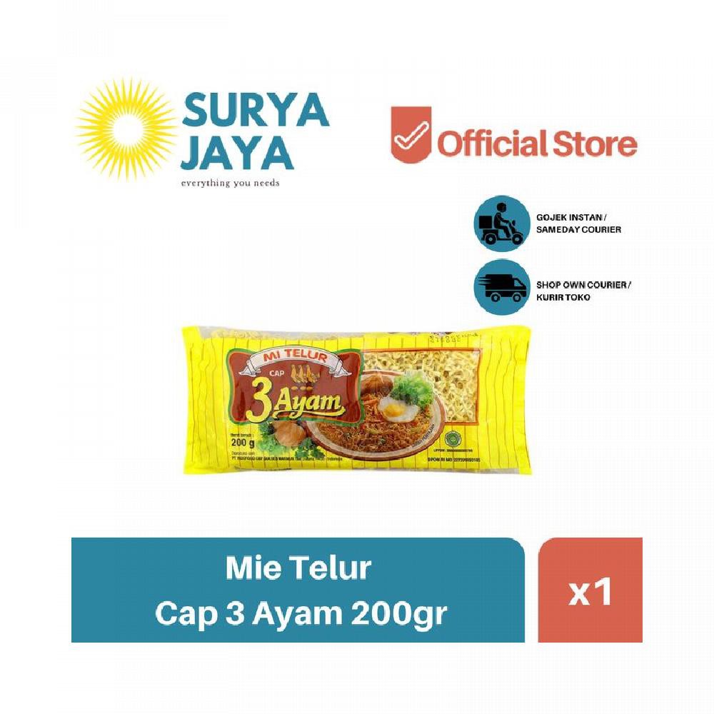 Distributor Mie Telur Cap 3 Ayam isi 1 pcs - Agen Mie 3 Ayam
