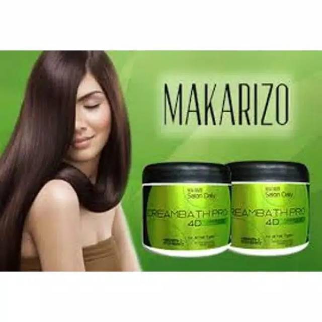 MAKARIZO CREAMBATH PRO 4D makarizo hair mask professional masker rambut Makarizo BPOM