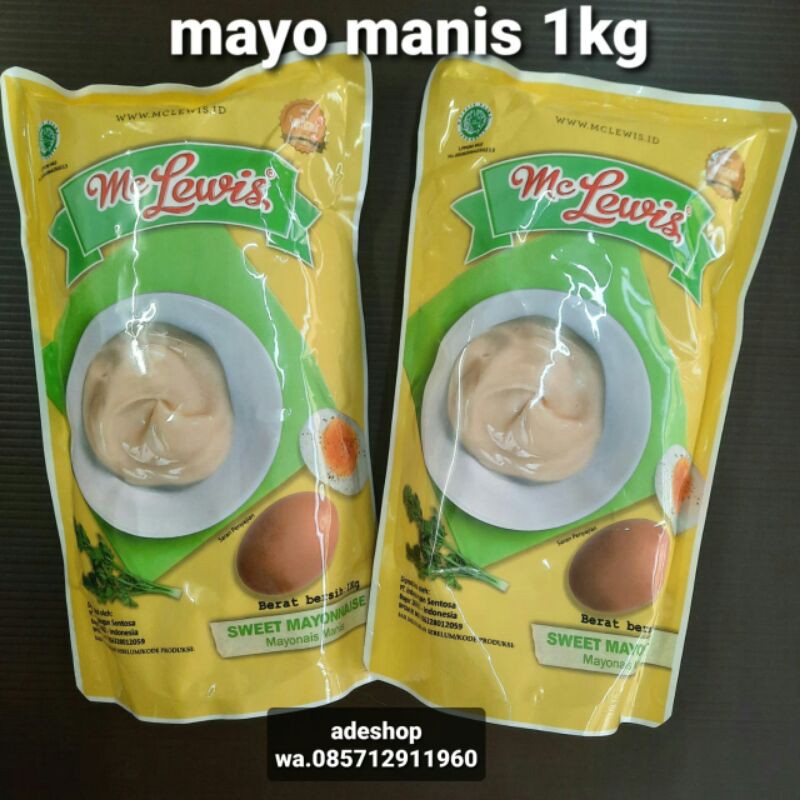 

saus saos mayones mayonaise mc lewis 1kg manis