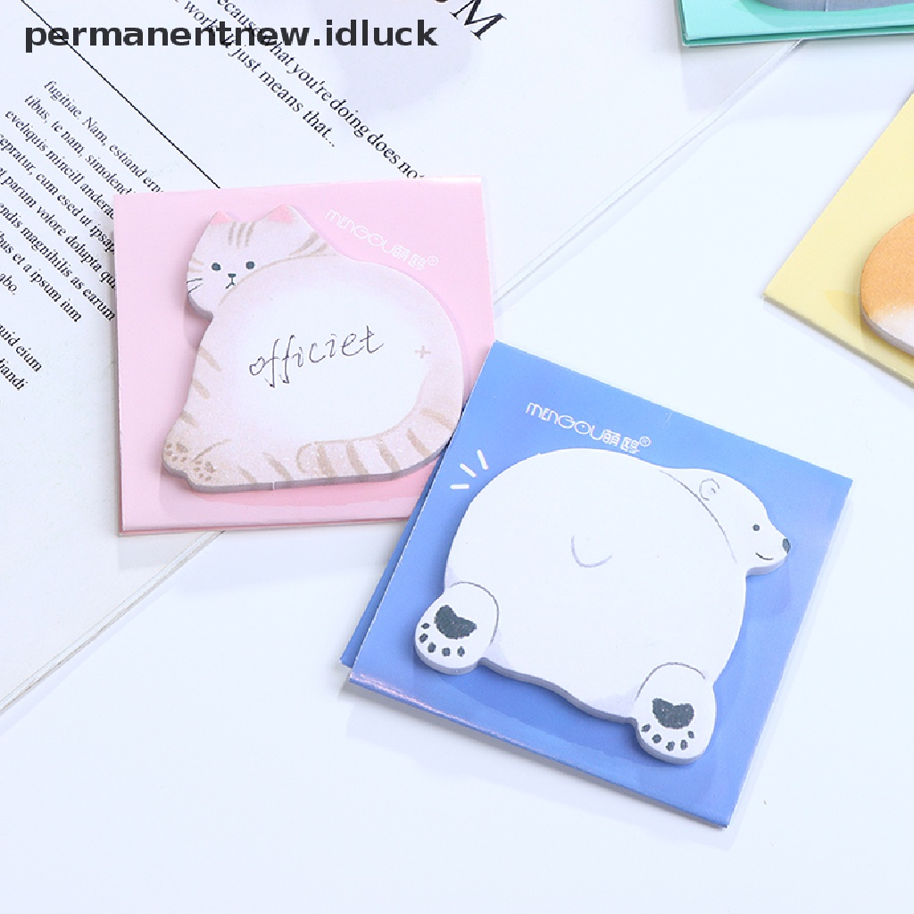 30 Lembar Sticky Notes Bentuk Pantat Hewan Penguin