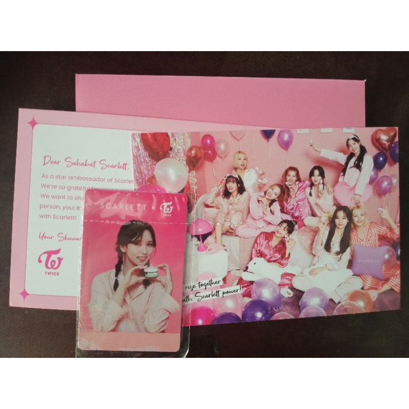 PHOTOCARD TWICE MINA X SCARLETT