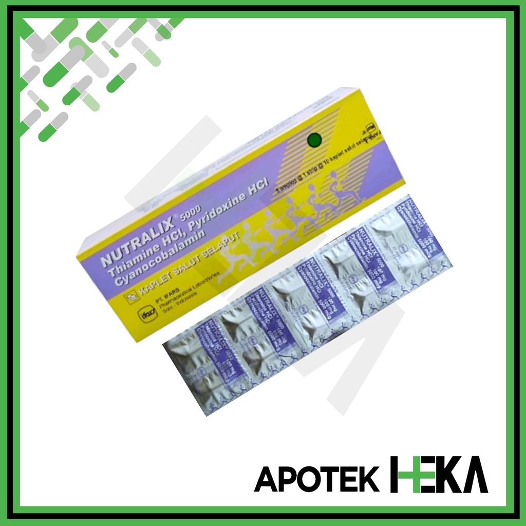 Nutralix 5000 Kaplet Box isi 5x10 Tablet - Meningkatkan Vitamin B (SEMARANG)