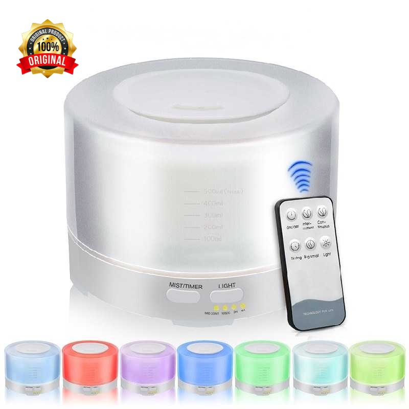 Taffware HUMI Humidifier 7 Color 500ml + Remote Control - HUMI H14A