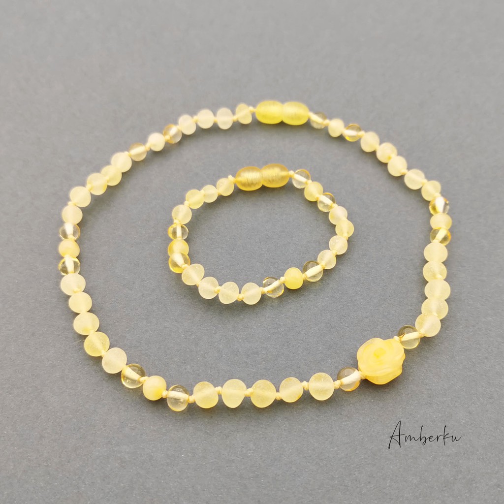 KS23 SET Kalung Gelang  Amber Balita Shopee Indonesia