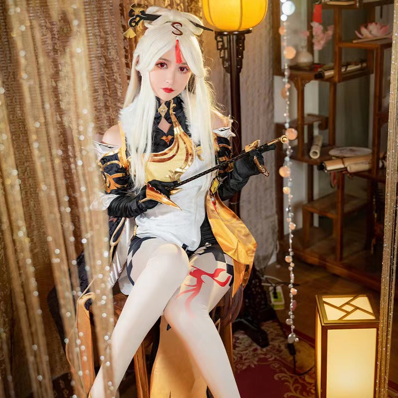Game Genshin Impact Cosplay Ningguang Costume Ning Guang Cosplay Ning Guang Halloween