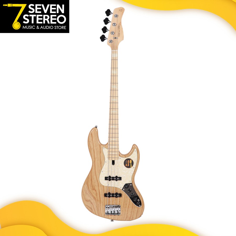 Sire Bass V7 Swamp Ash 4 String Bass Natural 2nd Gen