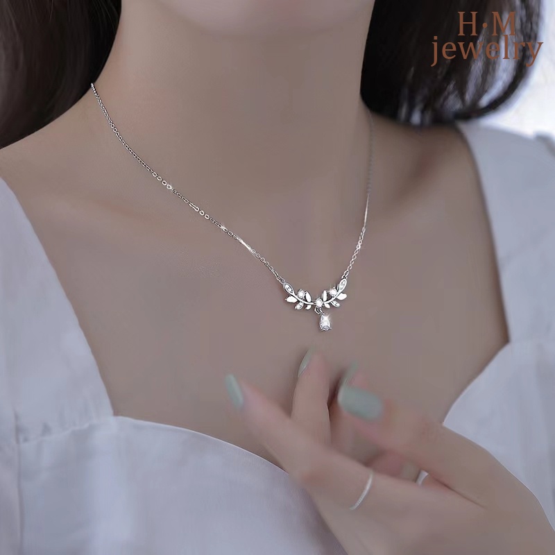 Laurel Kalung Rantai Liontin Bentuk Dauntetesan Air Untuk Hadiah Wanita 2022