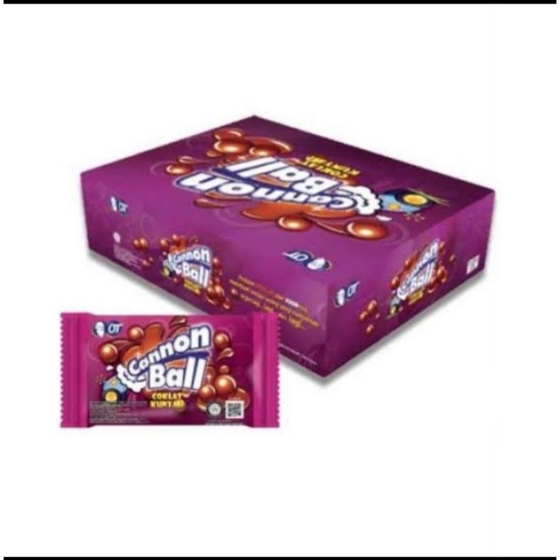 

permen coklat cannon ball