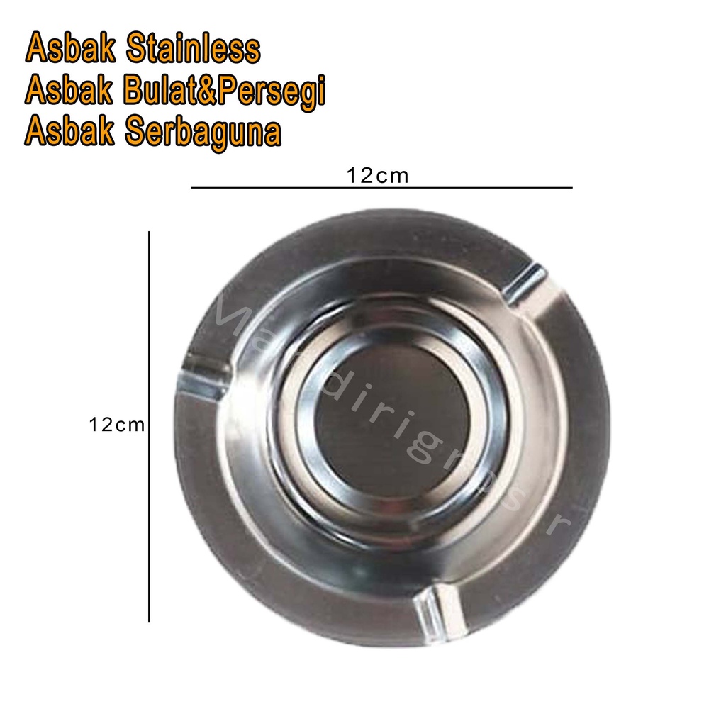 Asbak Stainless *Asbak * Asbak Rokok *Asbak Serbaguna