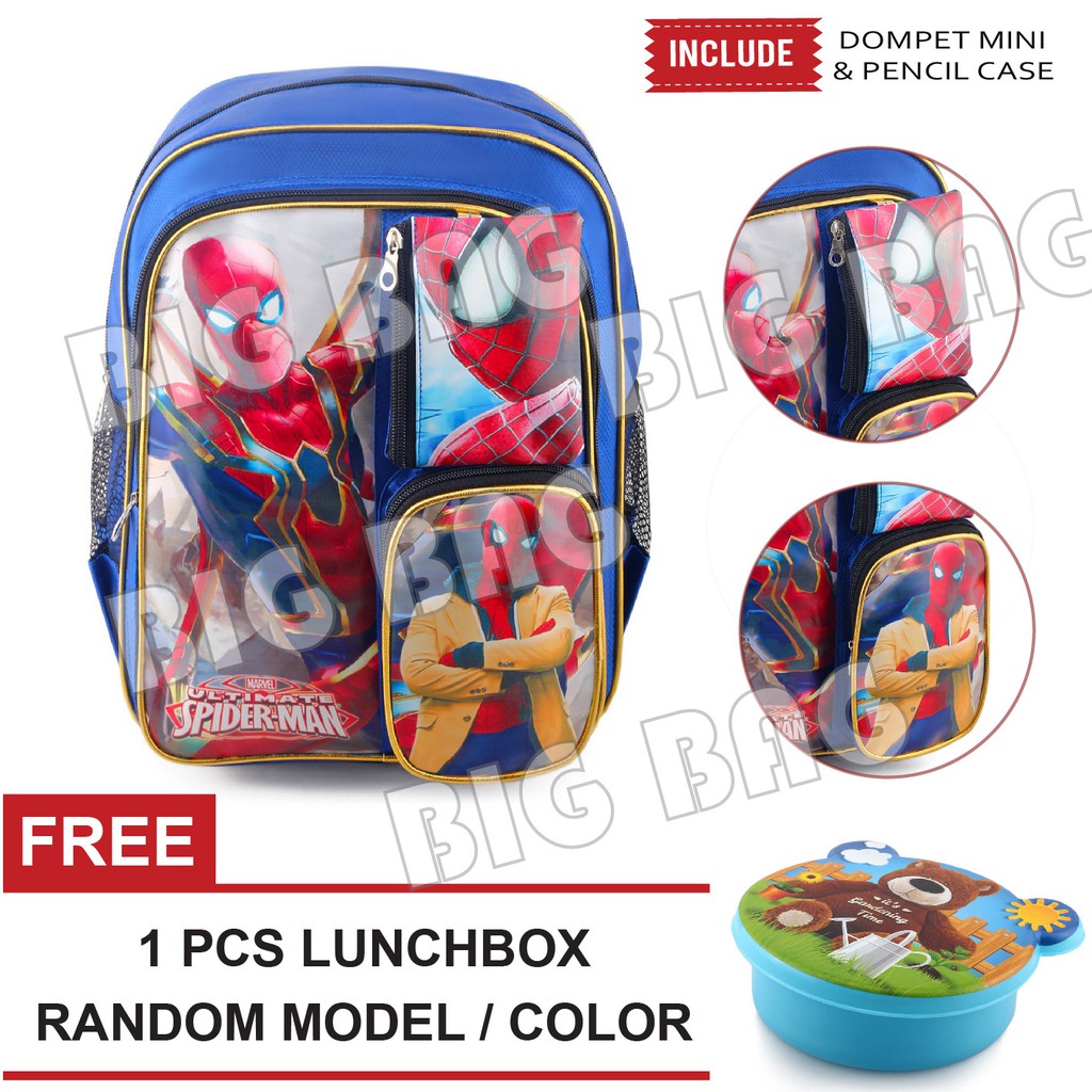 Tas Sekolah Anak Laki Laki SD / TK Karakter Kartun - MAGIC.RTM + FREE Lunchbox