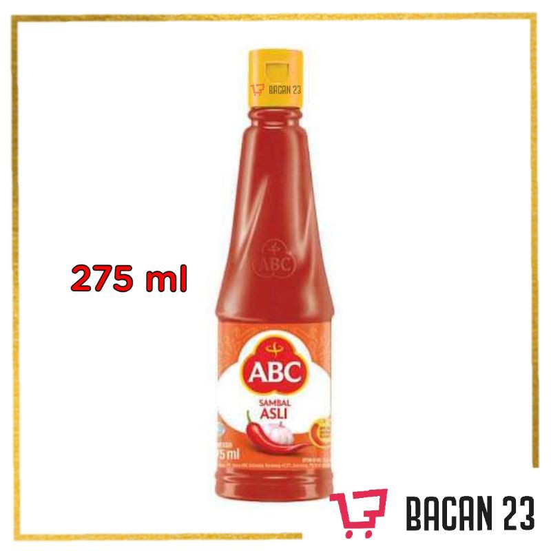 

Sambal Asli ABC (275ml) / Saus Botol / Saos Sambal / Bacan23 - Bacan 23