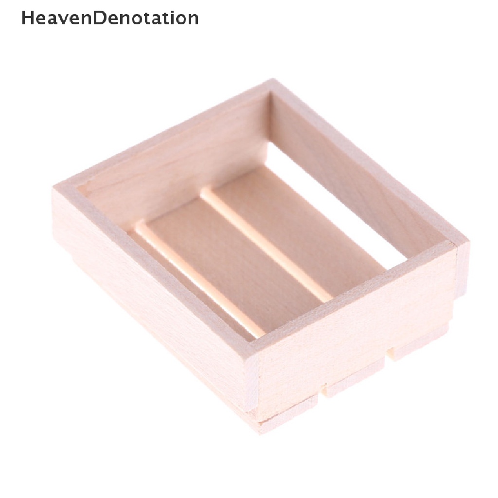 [HeavenDenotation] Kitchen Wooden Box Miniature Kitchen Accessories Wood Frame DIY Wooden Doll House Miniatures 1:12 Accessories Miniature