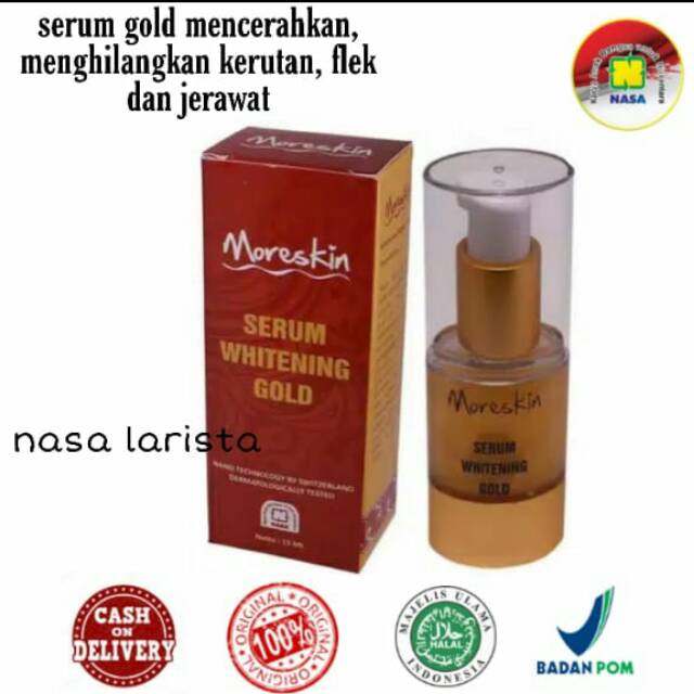 PROMO SERUM GOLD MORESKIN NASA SERGOLD NASA SERUM GLOWING