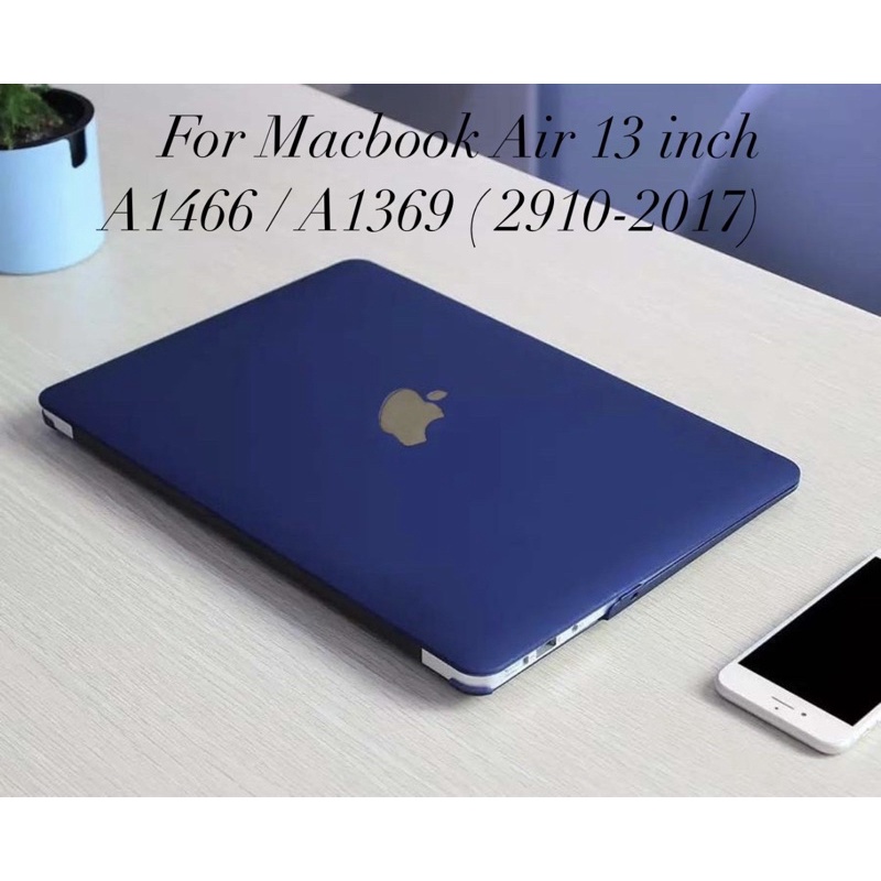 Casing Cover Shell Hardcase Apple Macbook Air 13 inch A1466 A1369 2010 2017 - Navy Blue